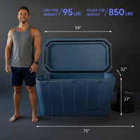 Cold Plunge Tub Built for Daily Recovery, Iceless Cooling Technology, 90 Gallon Capacity, Ergonomic Design