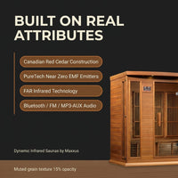Dynamic Infrared Saunas 4 - Person Indoor Bluetooth Compatible FAR Infrared Sauna in Cedar — Results & Stats
