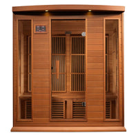 Infrared Sauna Built for Home Wellness, 4 Person Cedar, FAR Infrared Technology, Bluetooth Compatible
