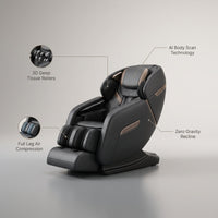 M9 3D Full Body AI Massage Chair — infographic