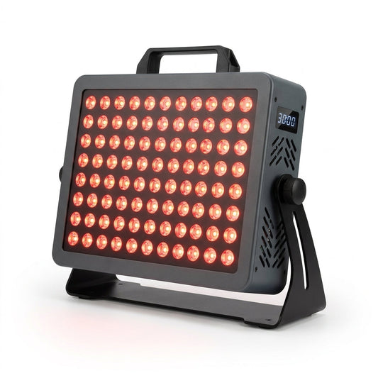 Red Light Therapy Panel Device – 630Nm 660Nm 810Nm 850Nm Red & near Infrared Light Therapy, LED Light Therapy Lamp, 72 Quad Chip Leds, Adjustable Brightness, Pulse Mode – ULTRA360 — Studio Shot