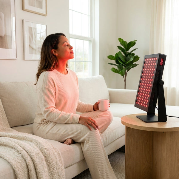 Red Light Therapy Panel Designed for Daily Wellness, 630nm-850nm Multi-Wavelength LEDs, 72 Quad Chips, Touchscreen