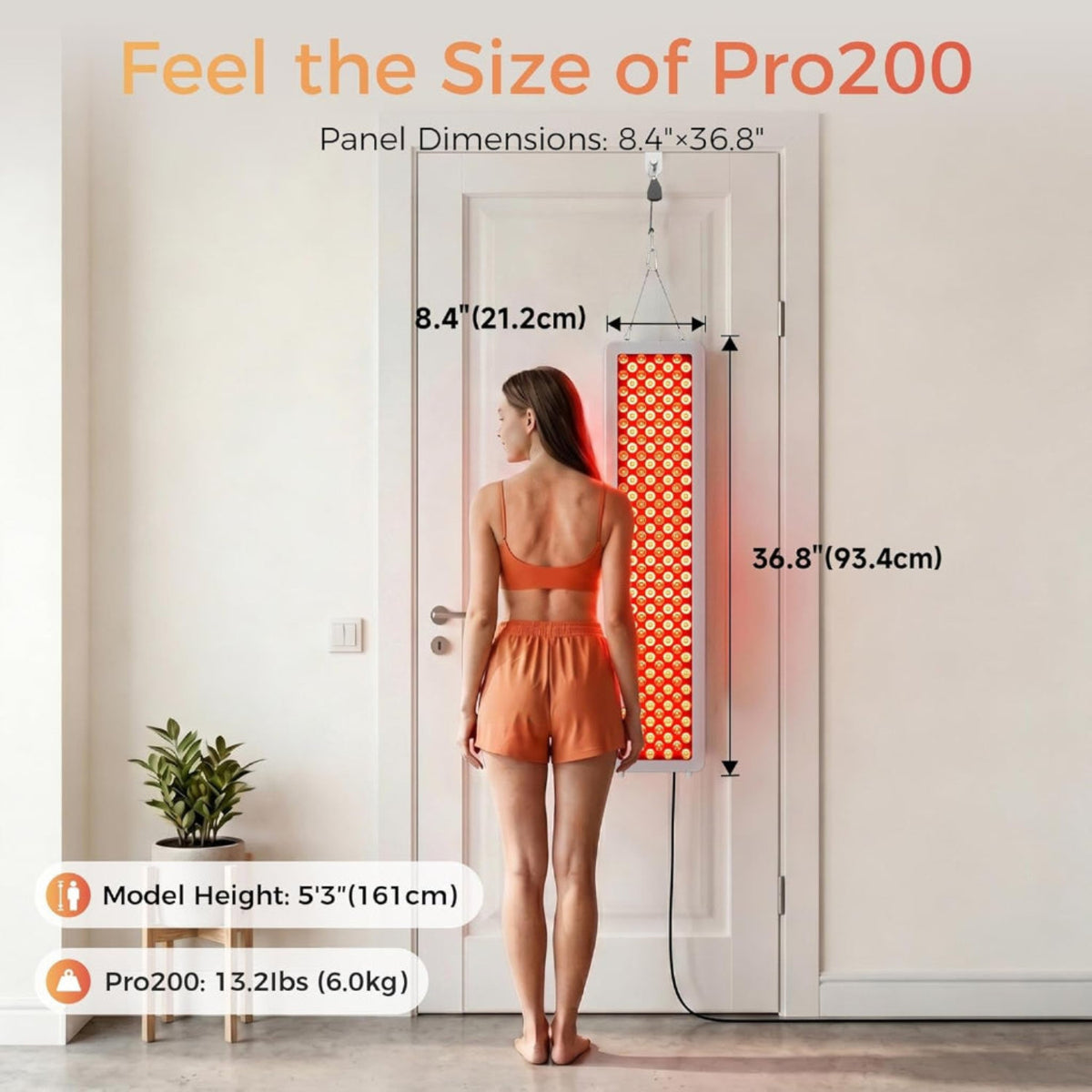 Red Light Therapy Panel, 4 Wavelengths 200 Leds Full Body, 330W | 630–940Nm Red and Infrared Light Therapy, Elite Grade Dual Chip High Power Red Light Lamp at Home, Modular Design